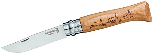 Opinel Unisex Animalia Hase Taschenmesser, braun, M