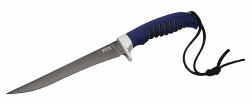 Buck Filiermesser, Modell Silver Creek Fillet Knife, Stahl 420J2, Thermoplast-Griff, Kunststoff-Scheide