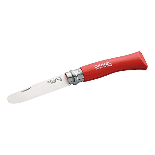 Opinel 2541439 Kinder Kindermesser, rot, 10cm Taschenmesser, One Size