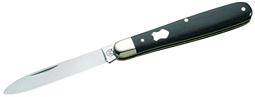 Hartkopf-Solingen Messer Taschenmesser Ebenholz Länge geöffnet: 14.4 cm, Grau, M
