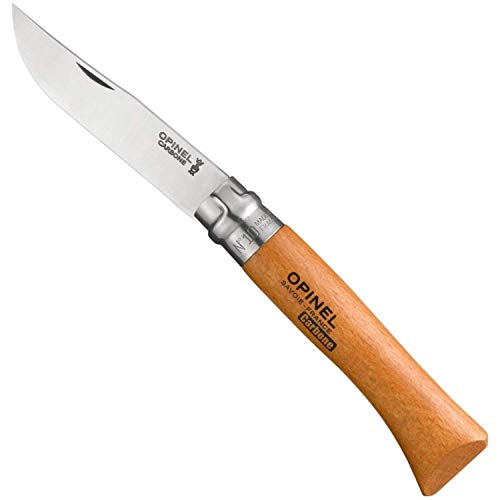 Opinel Carbon Messer Erwachsene Blister 2540109 N° 10, Natur