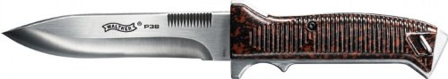 walther P38 Messer im Retrolook der legendären P38 Wehrmachtspistole inkl. Lederscheide