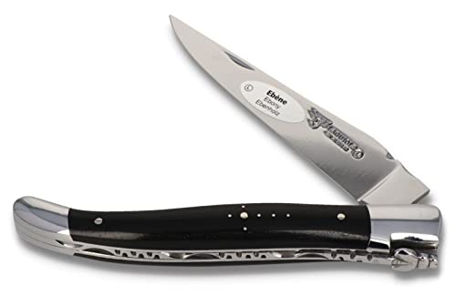 Laguiole en Aubrac Taschenmesser Griff Ebenholz L0212EBIF 12 cm Messer Backen und Klinge glänzend