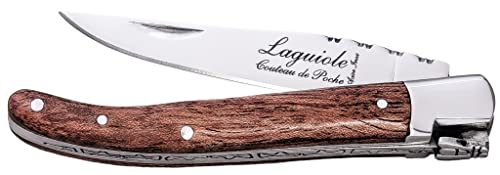 Laguiole Style de Vie Taschenmesser, Rosenholz, mit Geschenkbox