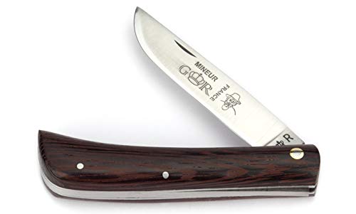 Thiers Issard MINEUR 10 cm   Griffschalen Wenge Holz   Messer Klinge 9 cm 12C27 Sandvik Stahl