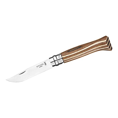 Opinel 254575 Unisex – Erwachsene No 8 Taschenmesser, Braun, 19,5cm
