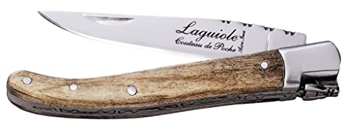 Laguiole Style de Vie Taschenmesser, Ahornholz, mit Geschenkbox