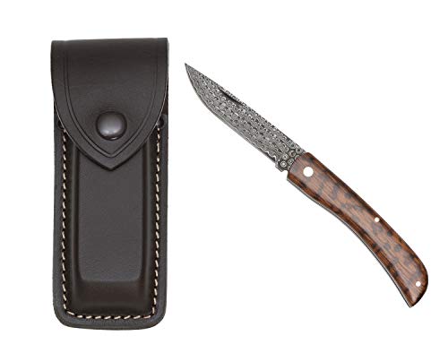 Eva Shop® Premium Messer Etui aus hochwertigem Echtleder Messertasche mit Gürtelschlaufe 15cm Taschenmesser Messeretui Multitool uvm.