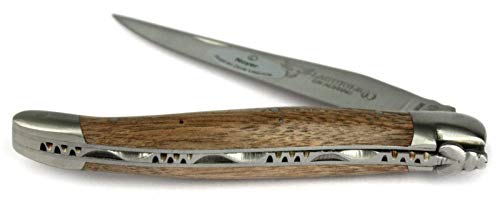 Laguiole en Aubrac Taschenmesser L0212NOIF 12 cm, Klinge 10 cm matt, Backen matt, Griffschalen Walnussholz