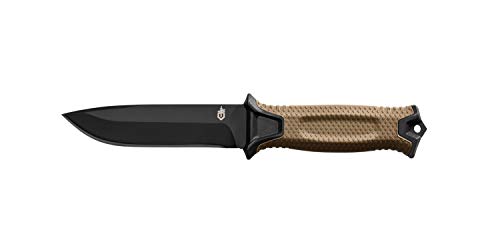 Gerber Messer mit glatter Klinge und Holster, Klingenlänge: 12,2 cm, Strongarm Fixed Blade Survival Knife, Coyote, 31-003615