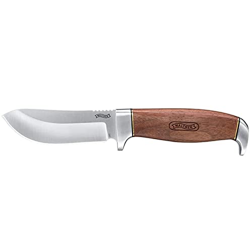 Walther Unisex – Erwachsene Premium Skinner Messer, Walnussholz, Einheitsgröße