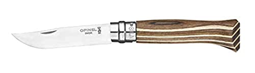 Opinel 254575 Unisex – Erwachsene No 8 Taschenmesser, Braun, 19,5cm