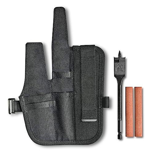  Venture Pro Kit, Schweizer Zubehör Set, 2 und Flachbohrer 2 cm, 2, mit Multifunktionstasche, Schwarz