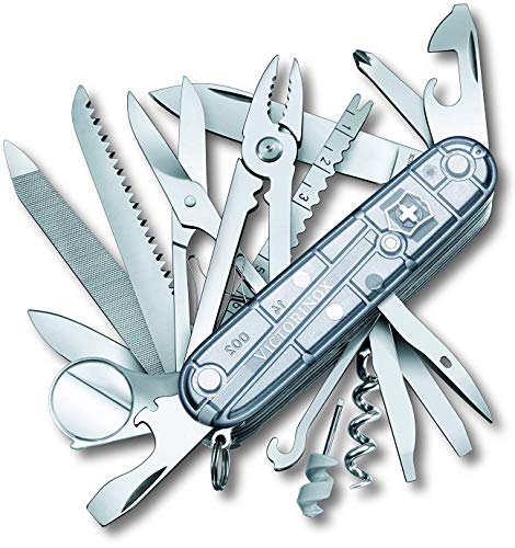 Victorinox, Schweizer Taschenmesser, Swiss Champ, Multitool, 33 Funktionen, Klinge, gross, Korkenzieher, Mini-Schraubendreher 1.5 mm