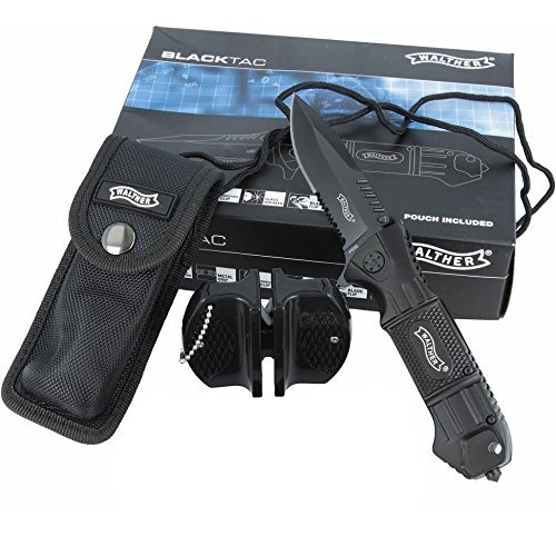 Walther Tactical SET Einhand-Messer 50715 + Tasche und Duo Messerschärfer