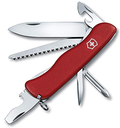 Victorinox Schweizer Taschenmesser, Trailmaster, Swiss Army Knife, Multitool, 12 Funktionen, Kapselheber, feststellbar, Feststellklinge