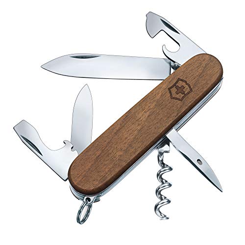 Victorinox Schweizer Taschenmesser, Spartan Wood, Multitool, Swiss Army Knife mit 10 Funktionen, Klinge, Dosenöffner