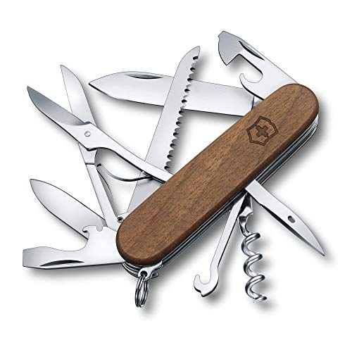 Victorinox Huntsman Wood, 91 mm, Nussbaumholz, in Blister