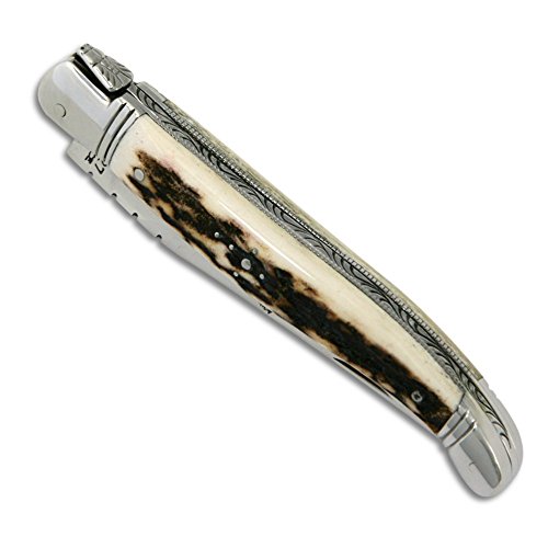 Laguiole Hirschgeweih-Griff und Edelstahlkronen