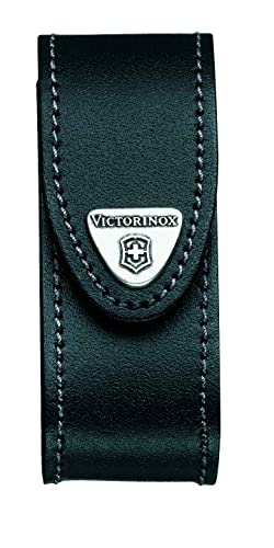 Victorinox Drehclip-Gürteletui, Taschenmesser Etui, Messertasche für Gürtel, Leder, schwarz