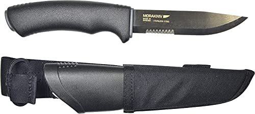 Morakniv Mora Gürtelmesser Bushcraft Black SRT Messer, Mehrfarbig, One Size
